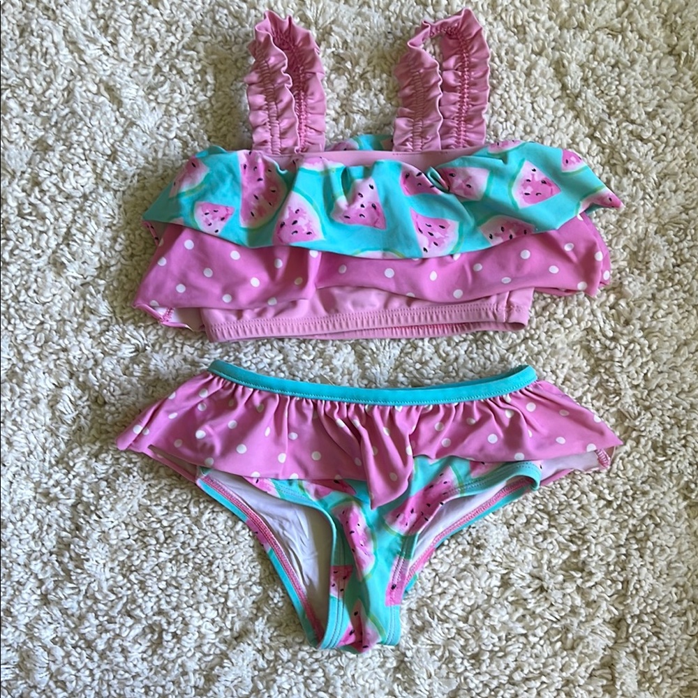 Matilda Jane Pink and Aqua Watermelon Bikini